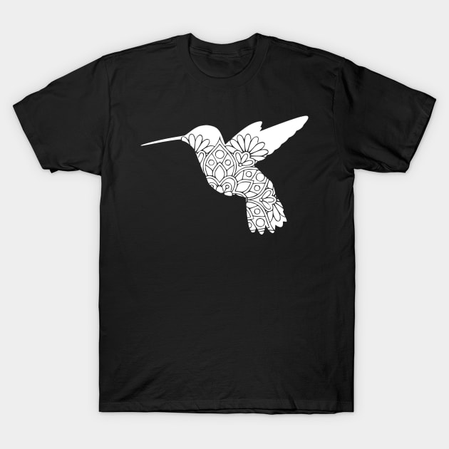 Hummingbird Flowers Hummingbird Mandala T-Shirt by StacysCellar